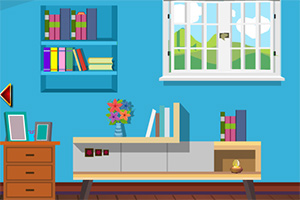 可爱蓝色小屋逃脱