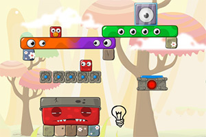 怪物岛上的红方块4选关版