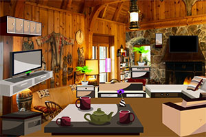 漂亮木制房间逃脱