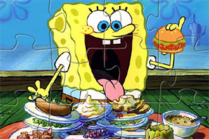 可爱海绵宝宝拼图