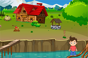 救援落水的小男孩