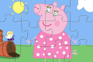 粉红猪阿姨拼图
