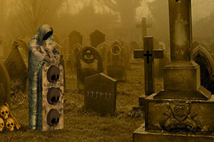 逃离恐怖的墓地