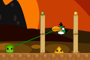 愤怒的小鸟与彩色方块选关版