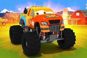 五彩怪物卡车拼图