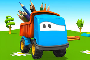 卡通汽车益智拼图