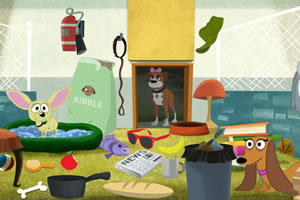 庞德小狗捉迷藏