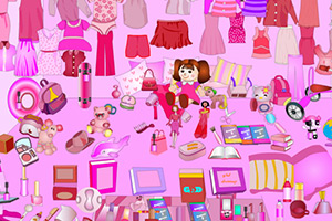 粉色系房间找物品