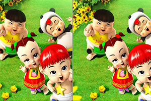 可爱宝宝找不同