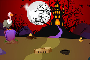 小女孩逃出墓地小屋