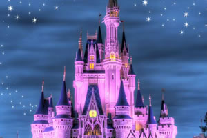 观察迪士尼城堡