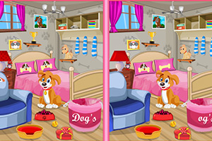 小狗卧室找不同