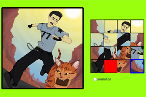 淘气的猫咪拼图