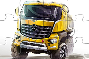 奔驰大头车拼图