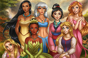 迪士尼公主的拼图