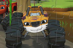 条纹怪兽卡车拼图