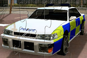 蓝旗亚警车拼图