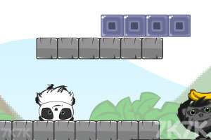 熊猫猴子抢香蕉