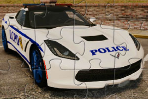 科尔维特警车拼图
