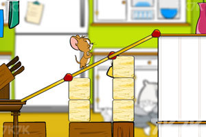 杰瑞搭桥吃奶酪