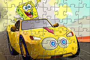 海绵宝宝小汽车拼图