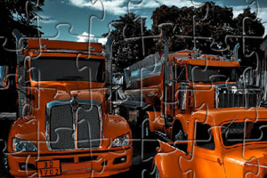 橙色卡车大拼图