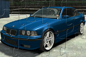 宝马E36汽车拼图