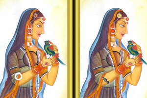 阿拉伯美女找不同