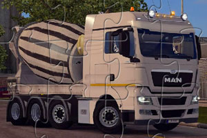 水泥搅拌汽车拼图