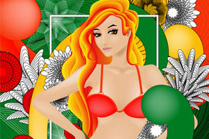 性感比基尼美女找茬