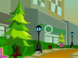 小男孩游乐园逃脱