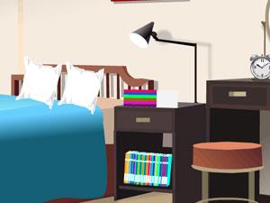 逃出打开的玻璃门