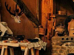 破旧中世纪房子逃脱