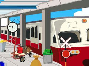 小女孩逃出火车