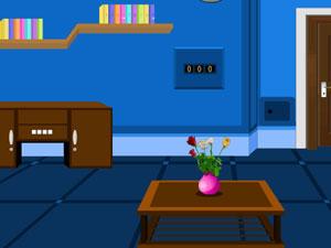 清新蓝色居室逃脱