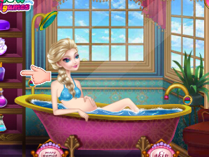 艾尔莎怀孕温泉女王