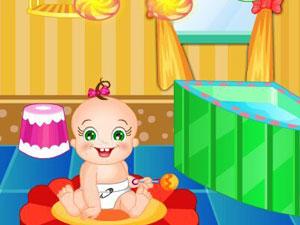 罗斯宝贝布置浴室