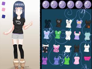 火影卡通美女换装