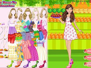 芭比水果店换装