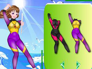 酷酷的冲浪选手