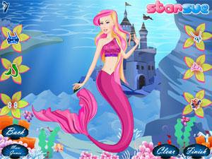 芭比美人鱼换装