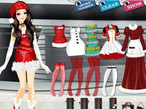 少女的圣诞装
