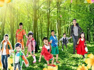 爸爸去哪儿丛林全家福