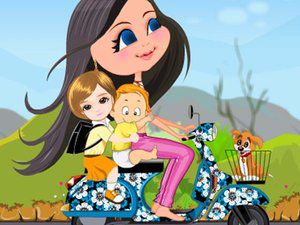 漂亮的骑车姐姐