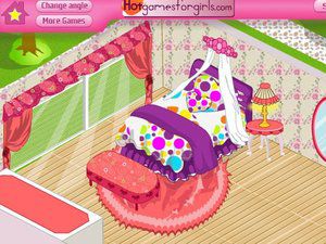 装修女孩的卧室 