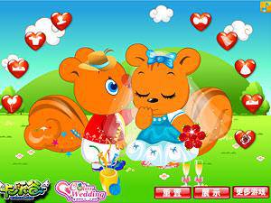 可爱松鼠的婚礼