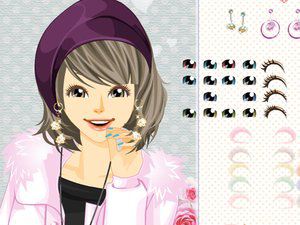 清新温柔笑容女孩