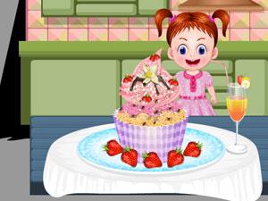 宝贝艾玛做纸杯蛋糕