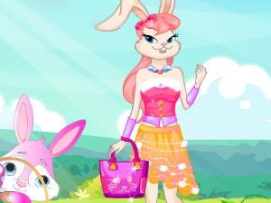 复活节的美丽兔