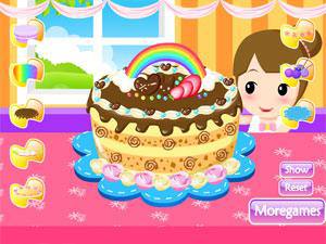 巧克力水果蛋糕